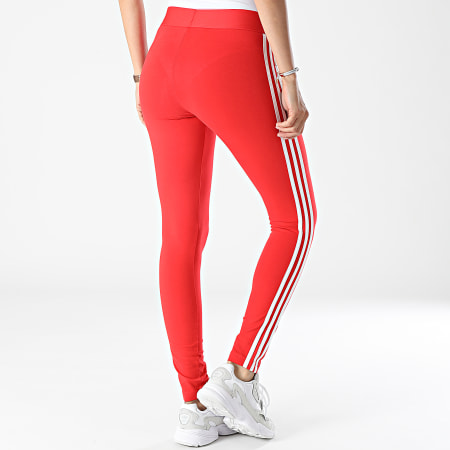 Adidas Performance - Legging Femme A Bandes H07772 Rouge