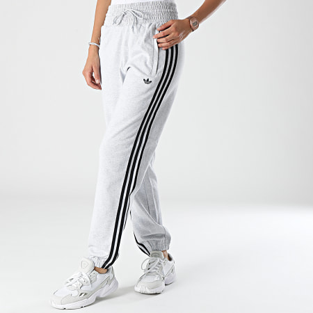Adidas Originals - Pantalon Jogging A Bandes Femme H17950 Gris Chiné