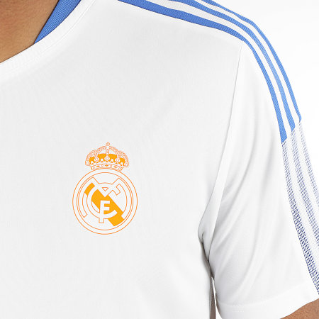 Adidas Sportswear - Tee Shirt De Sport A Bandes Real Madrid GR4324 Ecru