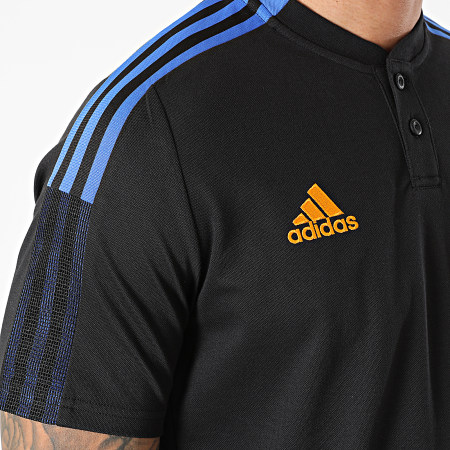Adidas Performance - Polo Manches Courtes A Bandes Real Madrid GR4347 Noir
