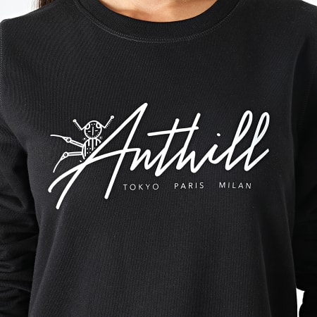 Anthill - Robe Sweat Crewneck Femme Logo TPM Noir
