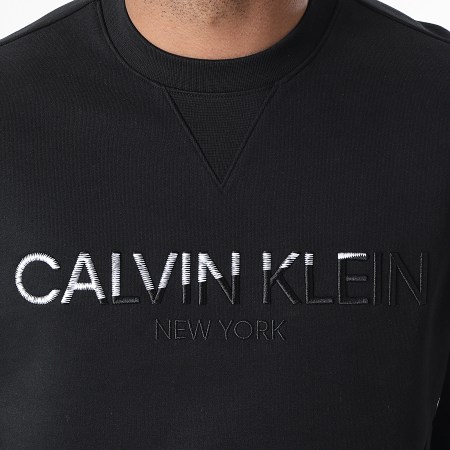 Calvin Klein - Sweat Crewneck Multi Embroidery 7253 Noir