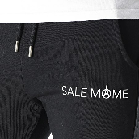 Sale Môme Paris - Pantaloni da jogging con logo, bianco e nero