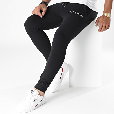 Sale Môme Paris - Pantaloni da jogging con logo, bianco e nero