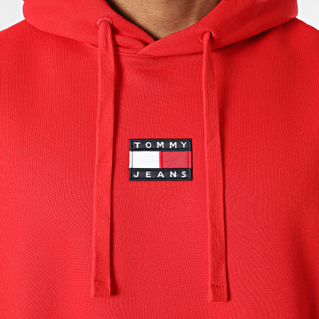 Tommy Jeans - Sudadera Tommy Badge 0904 Rojo
