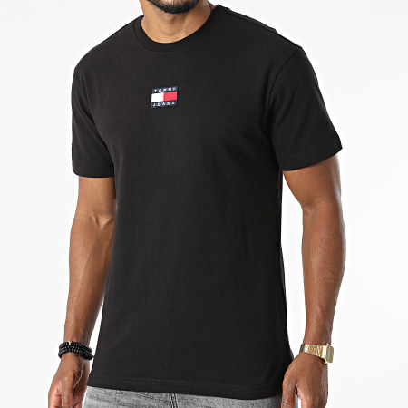 Tommy Jeans - Tee Shirt Tommy Badge 0925 Noir