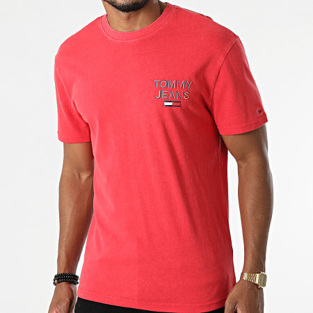 Tommy Jeans - NYC Texto 3D Camiseta 0948 Rojo