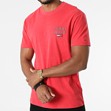Tommy Jeans - Tee Shirt NYC 3D Text 0948 Rouge