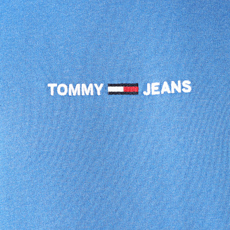Tommy Jeans - Sweat Capuche Straight Logo 1818 Bleu