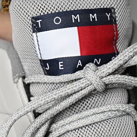 Tommy Jeans - Baskets Heritage Leather 0584 Gris