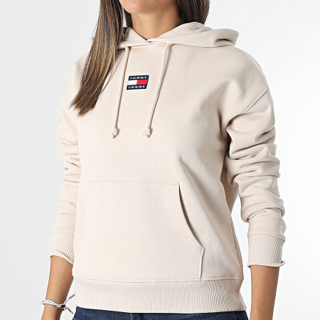 Tommy Jeans - Sweat Capuche Femme Center Badge 0403 Rose Clair