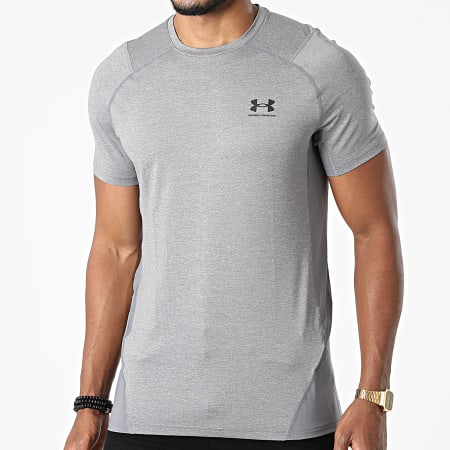 Under Armour - Tee Shirt Compression 1361683 Gris Chiné
