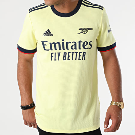 Adidas Sportswear - Tee Shirt De Sport A Bandes Arsenal GM0218 Jaune