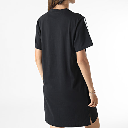 Adidas Performance - Vestido Camiseta Mujer Rayas GS1371 Negro