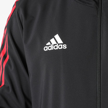 Adidas Performance - Veste Zippée Capuche A Bandes Manchester United GV1570 Noir