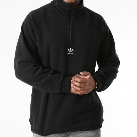 Adidas Originals - Sudadera Trefoil con cremallera en el cuello H06680 Negro