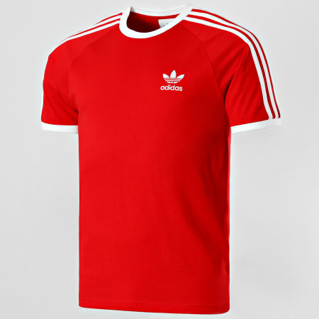 Adidas Originals - Camiseta Con Tiras H37756 Rojo