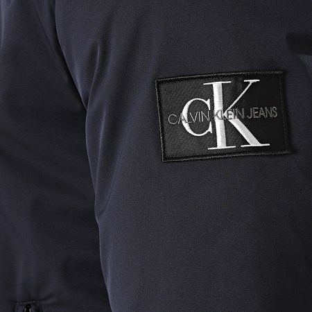Calvin Klein - Veste Zippée Nylon Harrington 8216 Bleu Marine