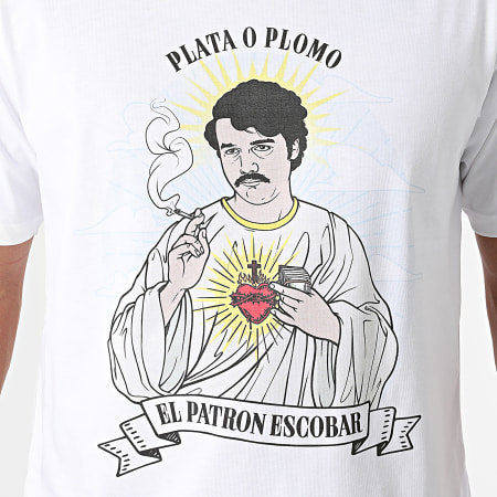 Tealer - Tee Shirt Pablo Narcos Blanc