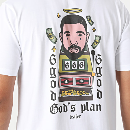 Tealer - Tee Shirt God's Plan Blanc