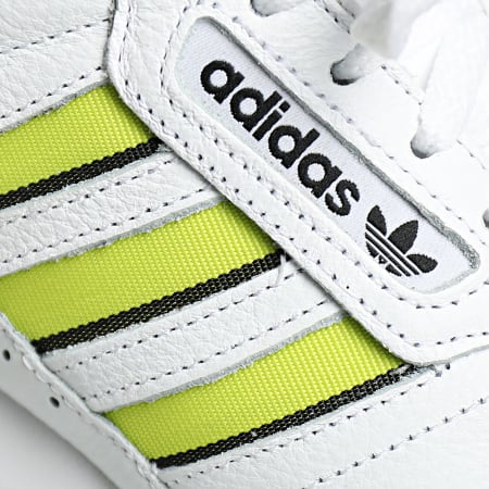 Adidas Originals - Continental 80 Stripes GW0182 Calzado Blanco Acid Yellow Core Black Zapatillas