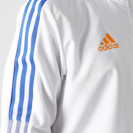 Adidas Sportswear - Veste Zippée Capuche A Bandes Real Madrid GR4333 Blanc