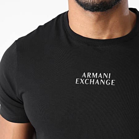 Armani Exchange - Tee Shirt 6KZTAB-ZJ5ZZ Noir Argenté
