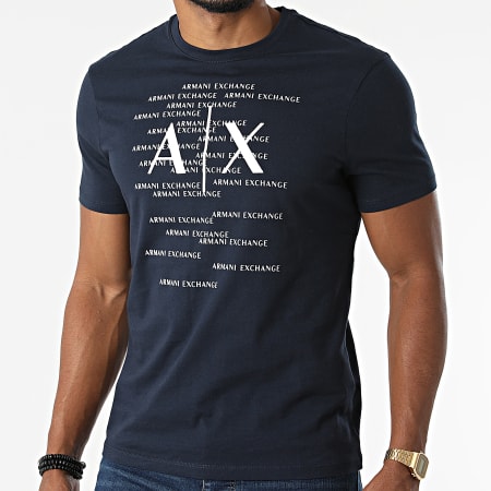 Armani Exchange - Tee Shirt 6KZTBR-ZJV5Z Bleu Marine