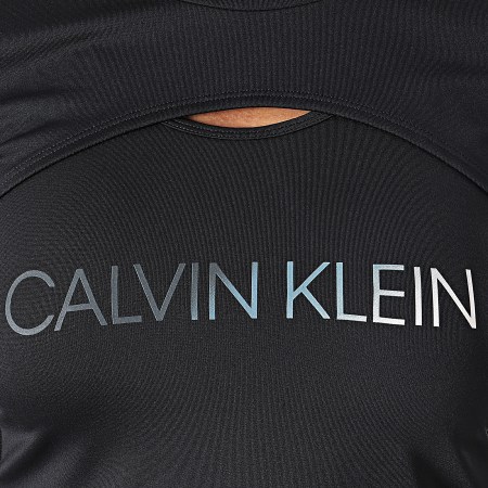 Calvin Klein - Tee Shirt Manches Longues Et Débardeur De Sport Crop Femme 00GWT1K134 Noir
