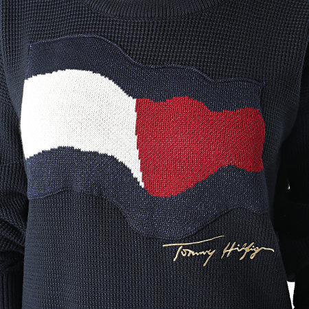 Tommy Hilfiger - Robe Pull Femme Motion Flag 31116 Bleu Marine