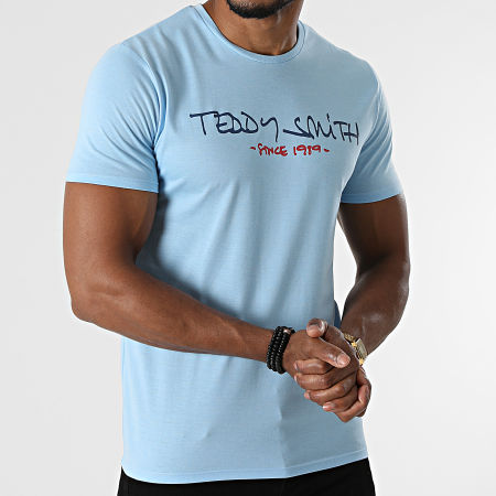 Teddy Smith - Tee Shirt Ticlass Basic Bleu Clair