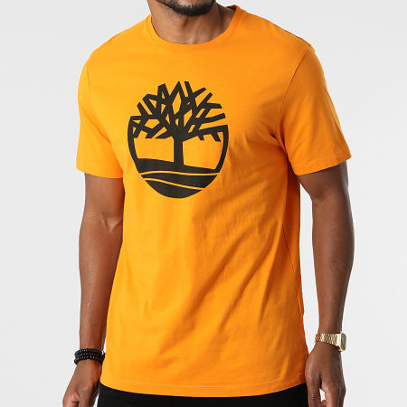 Timberland - Camiseta Kennebec River Brand Tree A2C2R Naranja