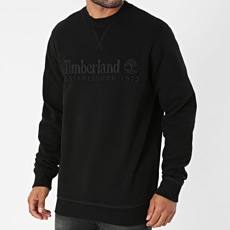 Timberland - Sudadera de cuello redondo OA Linear A2CQZ negra
