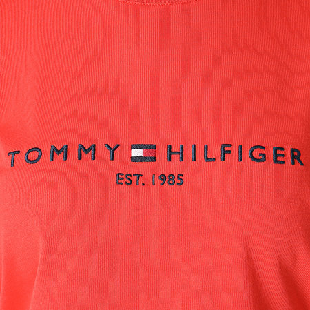 Tommy Hilfiger - Tee Shirt Femme Regular 8681 Corail