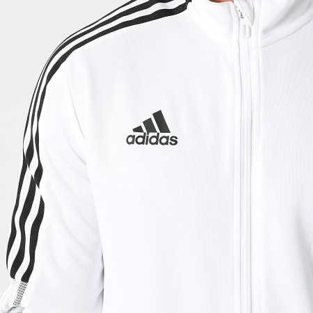 Adidas Sportswear - Veste Zippée A Bandes Tiro 21 GM7309 Ecru