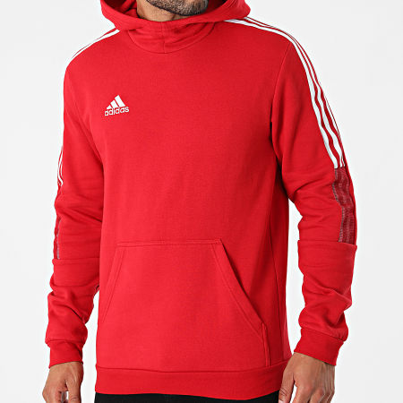 Adidas Sportswear - Sweat Capuche A Bandes Tiro 21 GM7353 Rouge