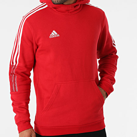 Adidas Sportswear - Sweat Capuche A Bandes Tiro 21 GM7353 Rouge