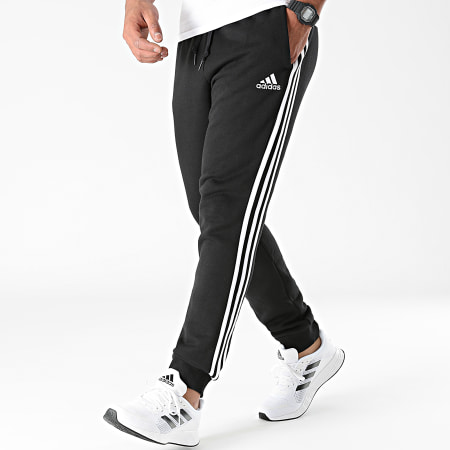 Adidas Sportswear - Pantalon Jogging A Bandes Fleece GK8821 Noir