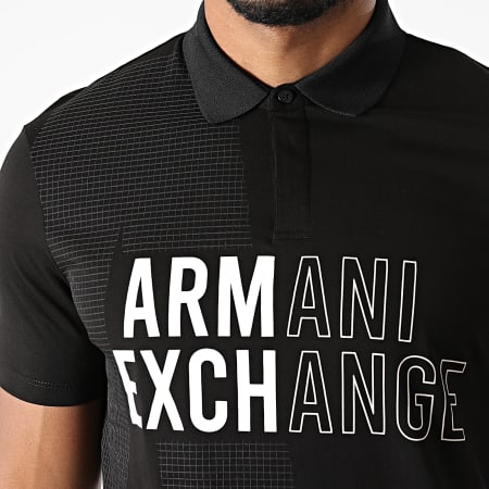 Armani Exchange - Polo Manches Courtes 6KZFFA-ZJBVZ Noir
