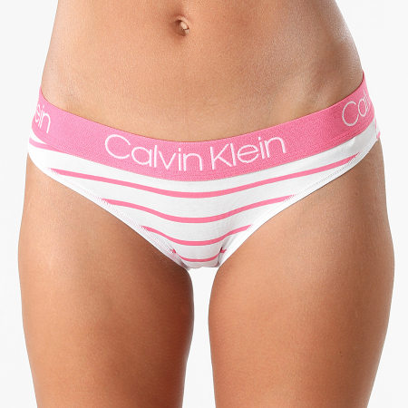 Calvin Klein - Culotte Femme 3752E Blanc Rose