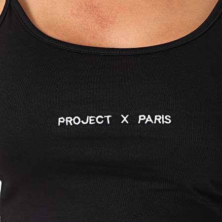 Project X Paris - Top Crop Femme F201073 Noir