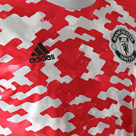 Adidas Performance - Tee Shirt De Sport Manchester United GR3914 Rouge Gris Clair