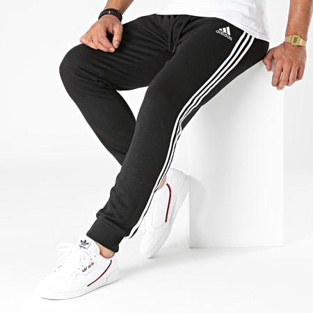 Adidas Sportswear - Pantalon Jogging A Bandes 3 Stripes GK8831 Noir