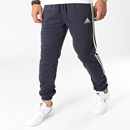 Adidas Performance - Pantalon Jogging A Bandes 3 Stripes H12250 Bleu Marine