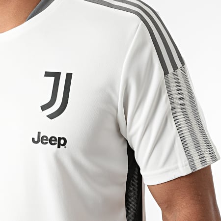 Adidas Performance - Tee Shirt De Sport A Bandes Juventus GR2937 Ecru