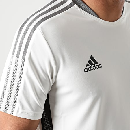 Adidas Performance - Tee Shirt De Sport A Bandes Juventus GR2937 Ecru