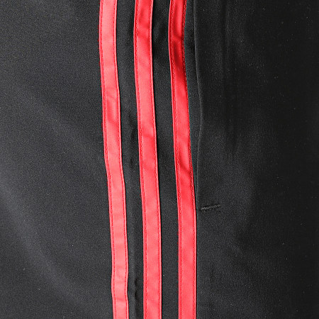 Adidas Sportswear - Short Jogging A Bandes H12236 Noir Rouge