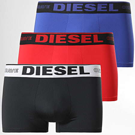 Diesel - Lot De 3 Boxers A01963-0DEAA Noir Bleu Rouge