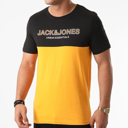 Jack And Jones - Camiseta Urban Blocking amarillo negro