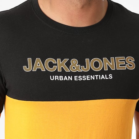 Jack And Jones - Tee Shirt Urban Blocking Jaune Noir